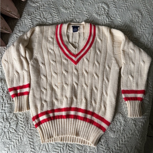 Smart Turnout London Sweaters - Smart Turnout London 100% Wool Cricket Rugby Sweater XL Preppy Made in the UK